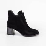 Vastag sarkú bokacsizma K5375-3178C Fekete » MeiShoes.ro