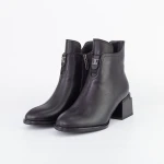 Vastag sarkú bokacsizma K4098-3190D Fekete » MeiShoes.ro