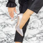 Stiletto cipő 2XKK7 Szürke » MeiShoes.ro