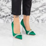 Stiletto cipő 2SY18 Zöld » MeiShoes.ro