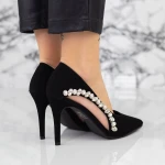 Stiletto cipő 2XKK7 Fekete » MeiShoes.ro