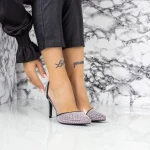 Stiletto cipő 2XKK6 Fekete » MeiShoes.ro