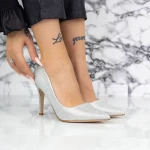 Stiletto cipő 2YZ5 Ezüst » MeiShoes.ro