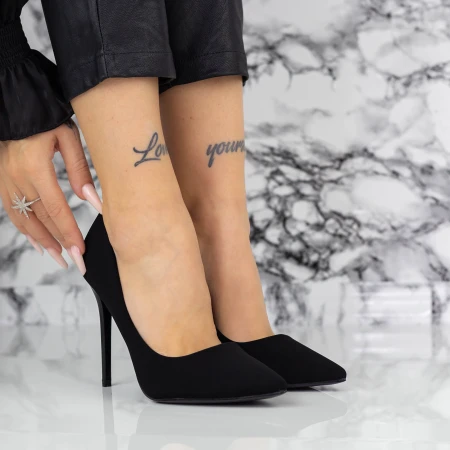 Stiletto cipő 2YZ1 Fekete » MeiShoes.ro