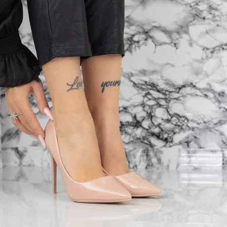 Stiletto cipő 2YZ1 Nude » MeiShoes.ro