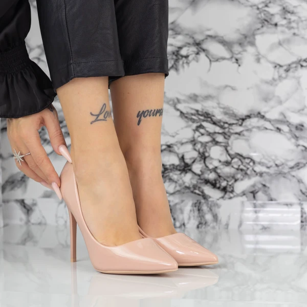 Stiletto cipő 2YZ1 Nude » MeiShoes.ro