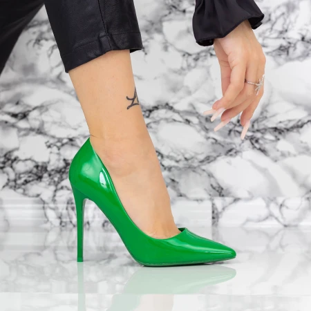 Stiletto cipő 2YZ1 Zöld » MeiShoes.ro