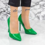 Stiletto cipő 2YZ1 Zöld » MeiShoes.ro