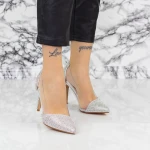 Stiletto cipő 2XKK6 Ezüst » MeiShoes.ro