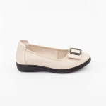 Női balerina cipő A130 Krém » MeiShoes.ro
