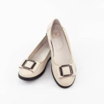 Női balerina cipő A130 Krém » MeiShoes.ro