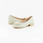 Női balerina cipő 88321 Zöld » MeiShoes.ro