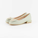 Női balerina cipő 88321 Zöld » MeiShoes.ro