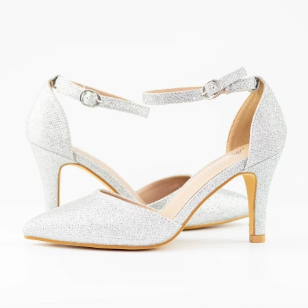 Stiletto cipő 2YXD66 Ezüst » MeiShoes.ro