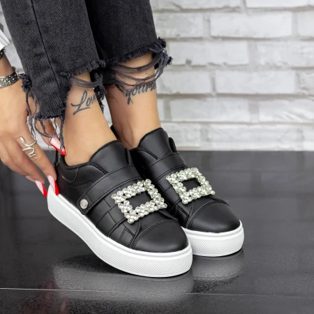 Női tornacipő 2B10 Fekete » MeiShoes.ro