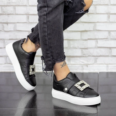 Női tornacipő 2B10 Fekete » MeiShoes.ro