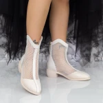 Női nyári bakancs 630037 Krém » MeiShoes.ro