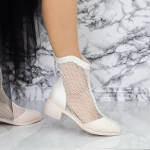 Női nyári bakancs 630037 Krém » MeiShoes.ro