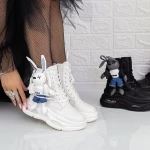 Tavaszi-őszi női csizma M9 Fehér » MeiShoes.ro