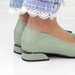 Női balerina cipő 11-211 Zöld » MeiShoes.ro