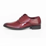 Elegáns férfi cipő 10G1272 Burgundia » MeiShoes.ro