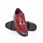 Elegáns férfi cipő 10G1272 Burgundia » MeiShoes.ro