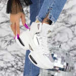 Női sportcipő platformmal K08 Fehér » MeiShoes.ro
