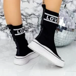 Női tornacipő 99068 Fekete » MeiShoes.ro