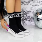 Női tornacipő 99068 Fekete » MeiShoes.ro