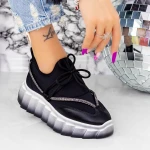 Női tornacipő P-20-51 Fekete » MeiShoes.ro