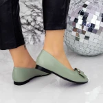 Női balerina cipő 6088 Zöld » MeiShoes.ro