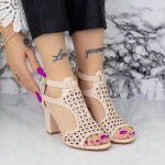 Vastag sarkú szandál 2XKK98 Bézs » MeiShoes.ro