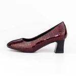 Vastag sarkú cipő 7395 Burgundia » MeiShoes.ro