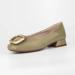 Női balerina cipő 1595-1 Zöld » MeiShoes.ro