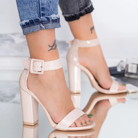 Vastag sarkú szandál XKK161A Nude » MeiShoes.ro