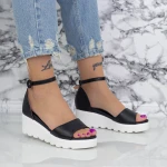 Női platform szandál LM358 Fekete » MeiShoes.ro