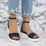 Női platform szandál LM358 Fekete » MeiShoes.ro