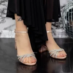 Vastag sarkú női szandál 2XKK25 Pezsgő » MeiShoes.ro