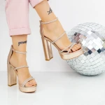 Női szandál sarok és platform 2XKK77 Pezsgő » MeiShoes.ro