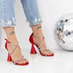 Vastag sarkú női szandál 2BD35 Piros » MeiShoes.ro