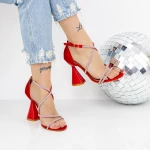 Vastag sarkú női szandál 2BD35 Piros » MeiShoes.ro