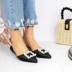 Női balerina cipő BY62-1 Fekete » MeiShoes.ro