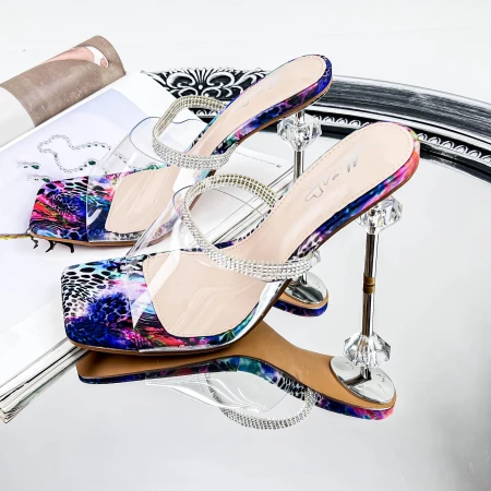 Női sarkú papucs 2XKK65 Sokszínű » MeiShoes.ro