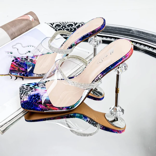Női sarkú papucs 2XKK65 Sokszínű » MeiShoes.ro