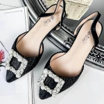 Női balerina cipő BY62-1 Fekete » MeiShoes.ro