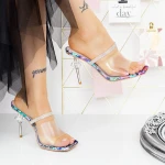 Női sarkú papucs 2XKK65 Sokszínű » MeiShoes.ro