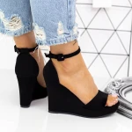 Női platform szandál 2HXS23 Fekete » MeiShoes.ro