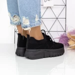 Női sportcipő platformmal 2W2 Fekete » MeiShoes.ro