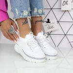 Női sportcipő platformmal 2W2 Fehér » MeiShoes.ro