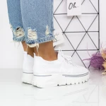 Női sportcipő platformmal 2W2 Fehér » MeiShoes.ro
